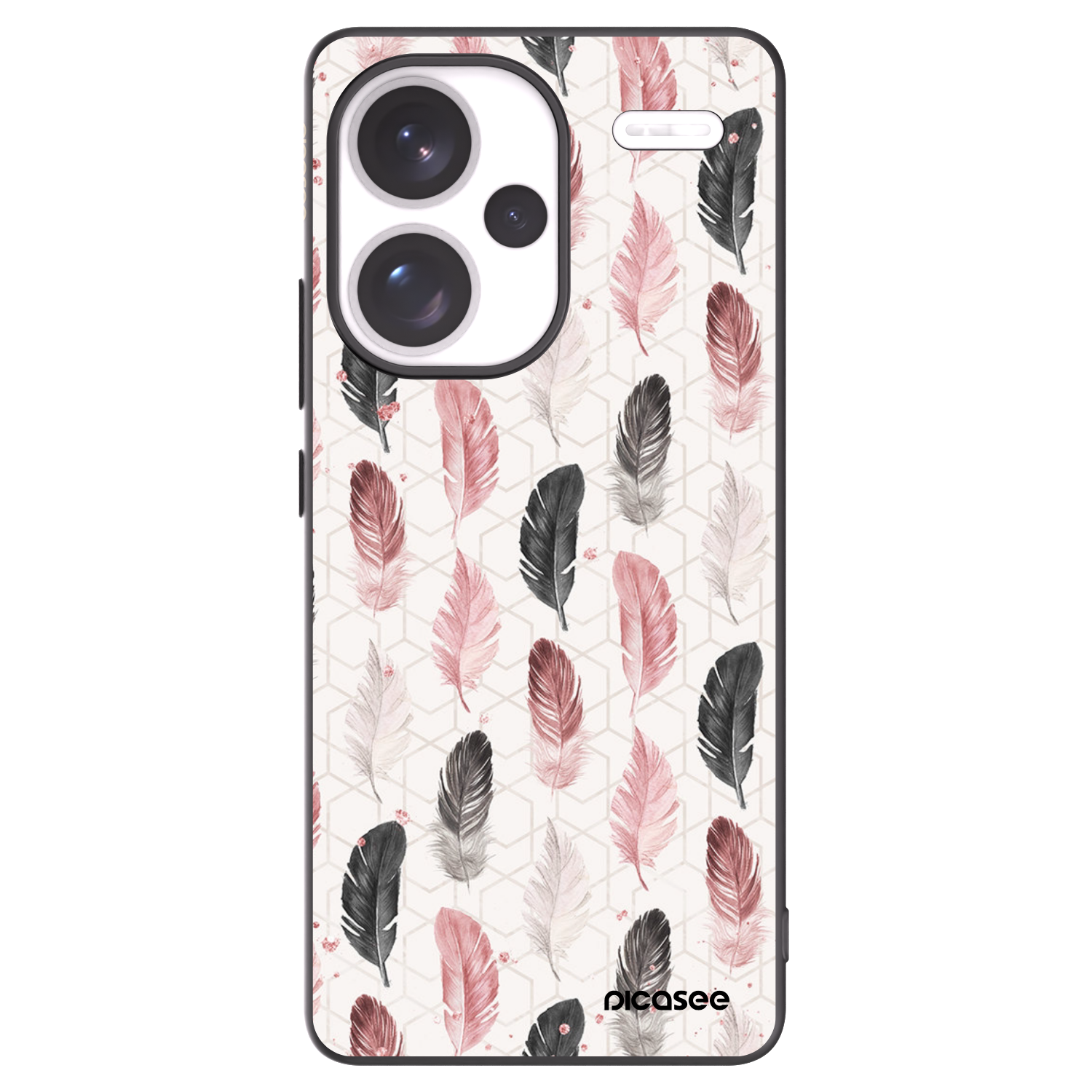 Picasee fekete szilikon tok az alábbi mobiltelefonokra Xiaomi Redmi Note 13 Pro+ 5G - Feather 2