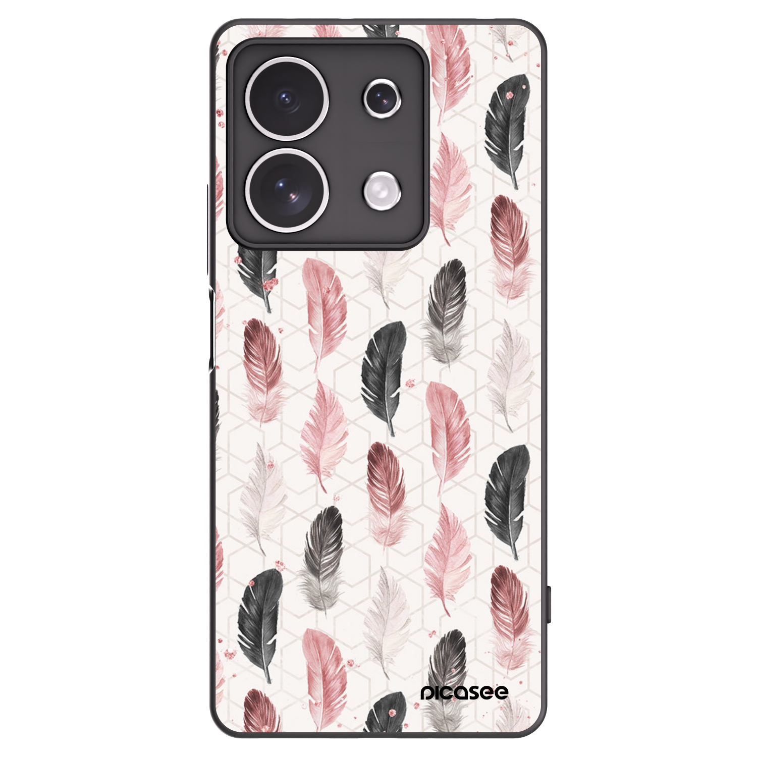 Picasee fekete szilikon tok az alábbi mobiltelefonokra Xiaomi Redmi Note 13 4G - Feather 2