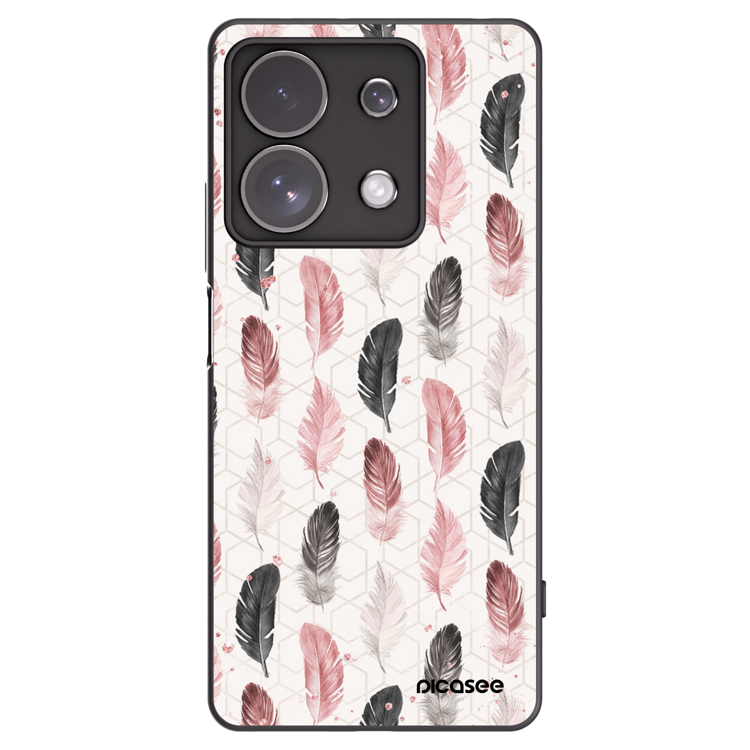 Picasee fekete szilikon tok az alábbi mobiltelefonokra Xiaomi Redmi Note 13 Pro 4G - Feather 2