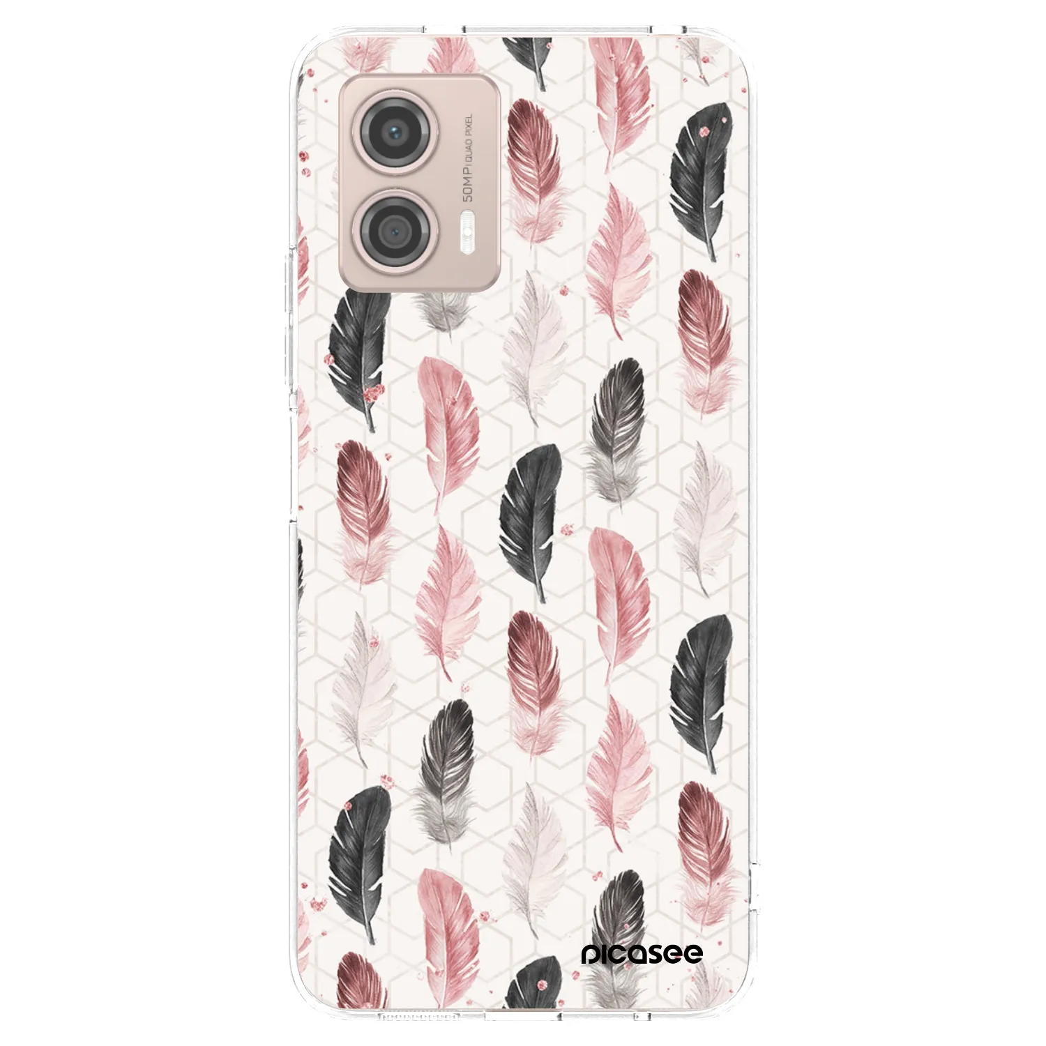 Picasee átlátszó szilikon tok az alábbi mobiltelefonokra Motorola Moto G53 5G - Feather 2