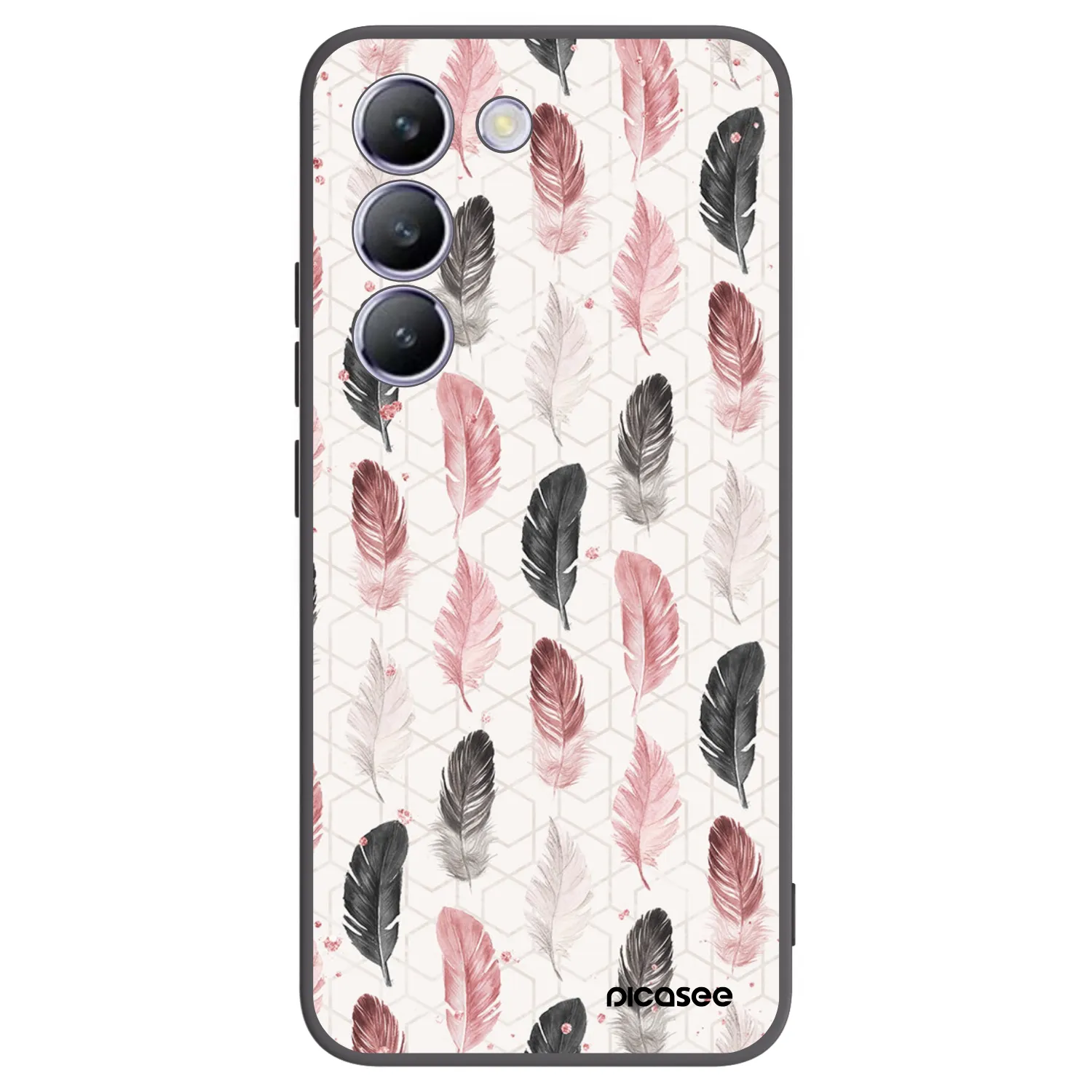 Picasee fekete szilikon tok az alábbi mobiltelefonokra Vivo V40 SE 5G - Feather 2