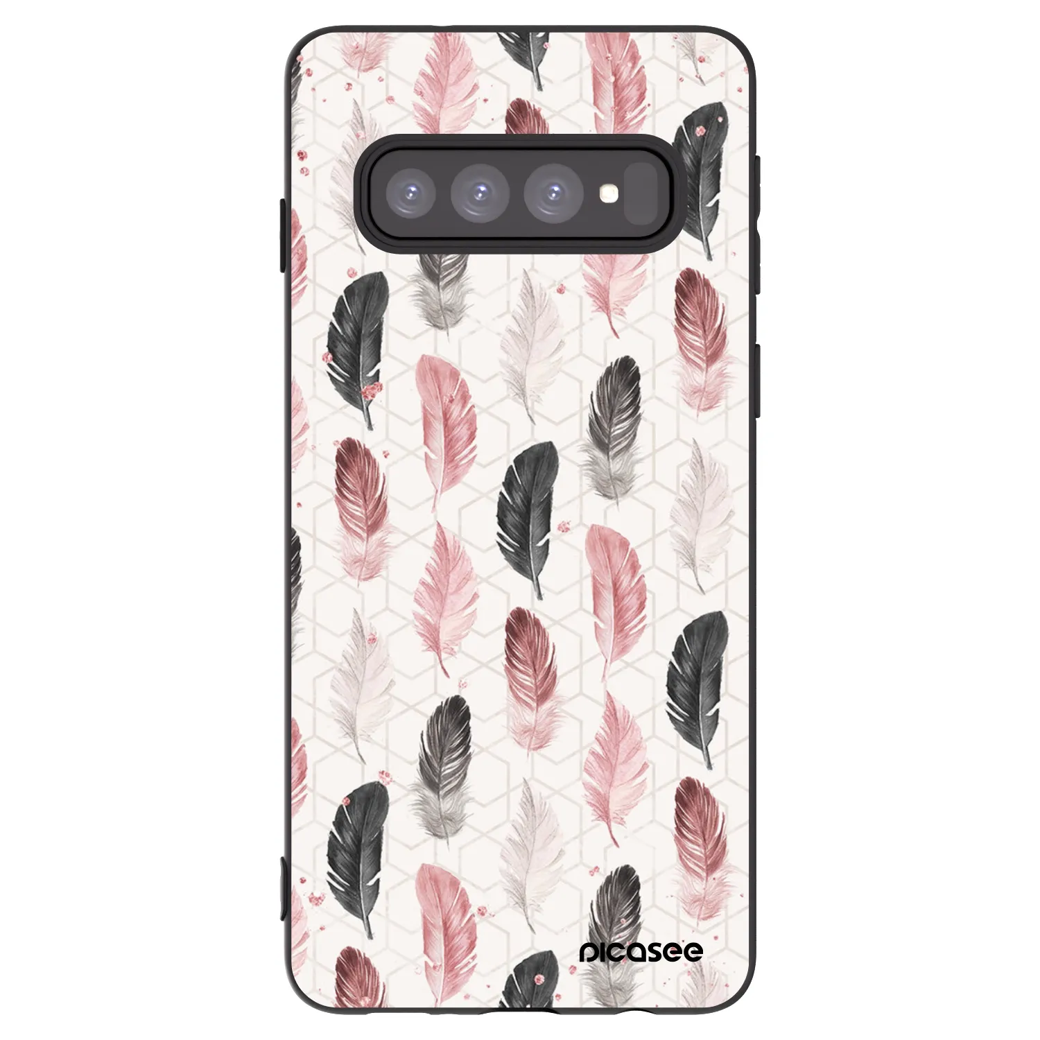Picasee fekete szilikon tok az alábbi mobiltelefonokra Samsung Galaxy S10 G973 - Feather 2