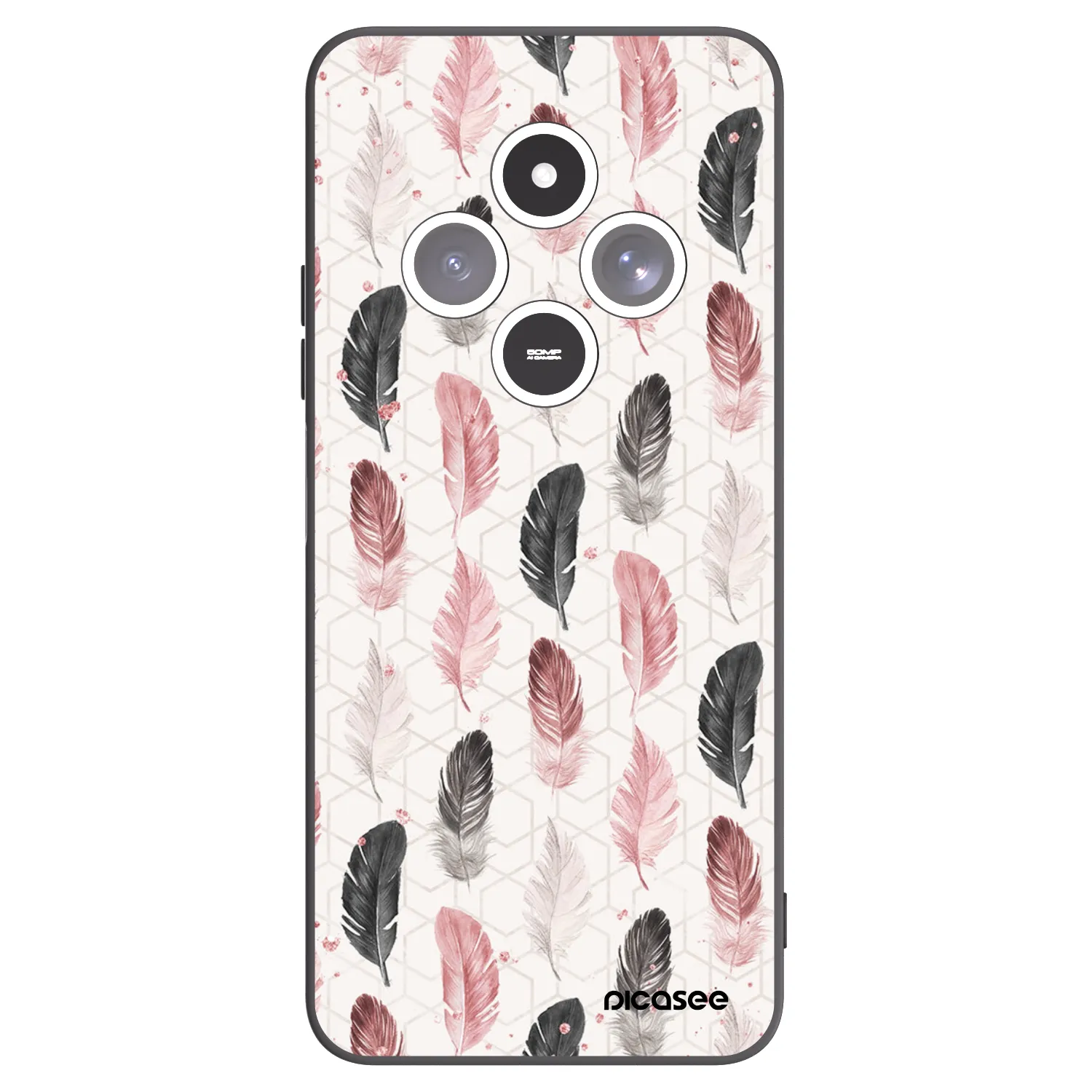 Picasee fekete szilikon tok az alábbi mobiltelefonokra Xiaomi Redmi 14C - Feather 2