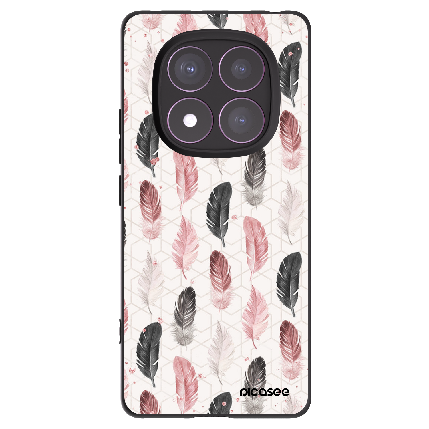 Picasee fekete szilikon tok az alábbi mobiltelefonokra Xiaomi Redmi Note 14 Pro 4G - Feather 2