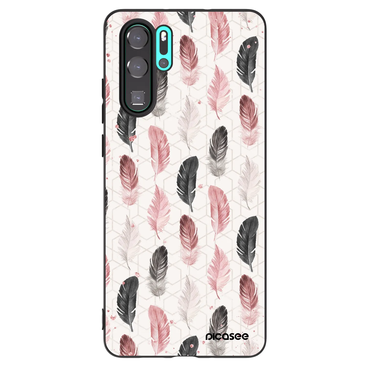Picasee fekete szilikon tok az alábbi mobiltelefonokra Huawei P30 Pro - Feather 2