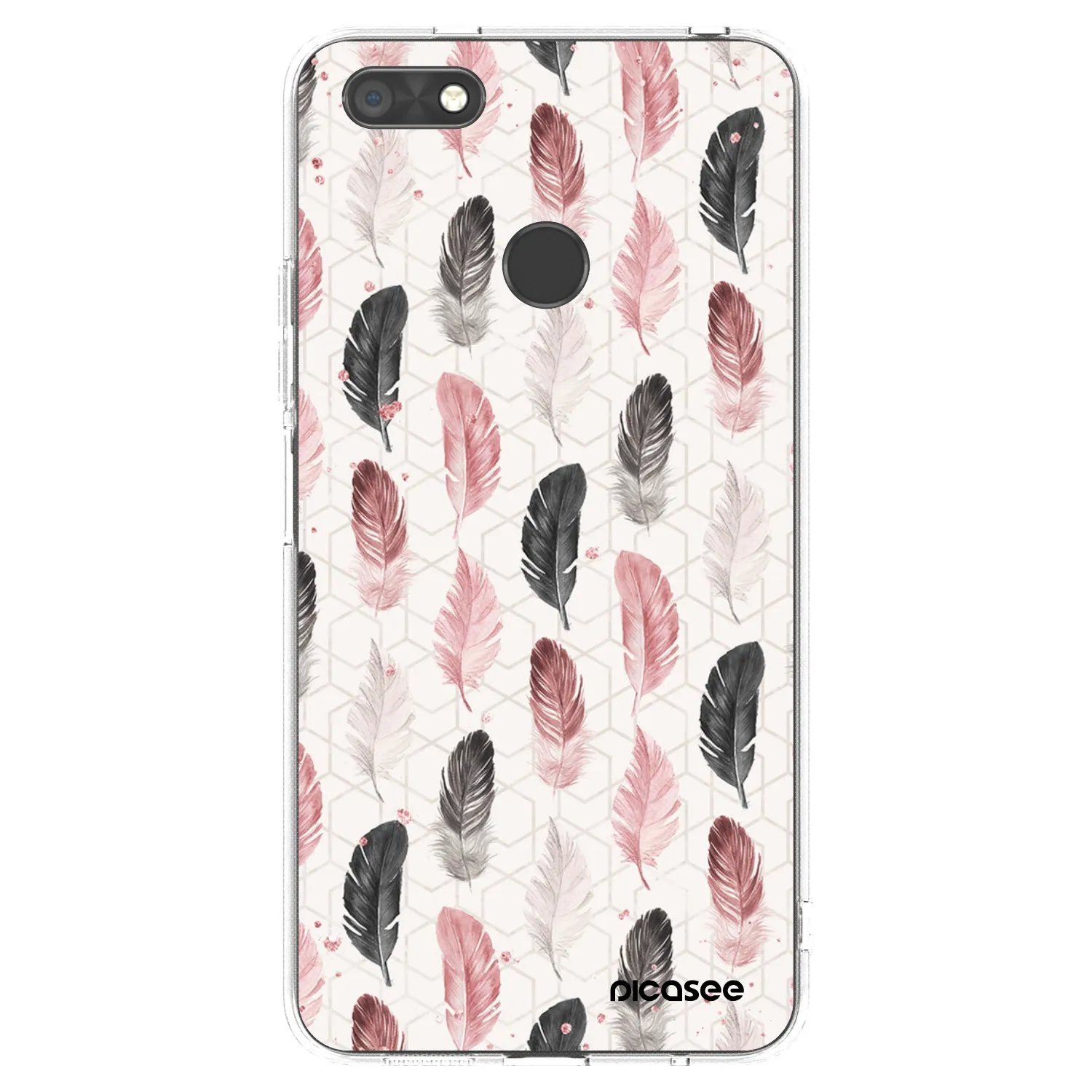 Picasee átlátszó szilikon tok az alábbi mobiltelefonokra Huawei P9 Lite Mini - Feather 2