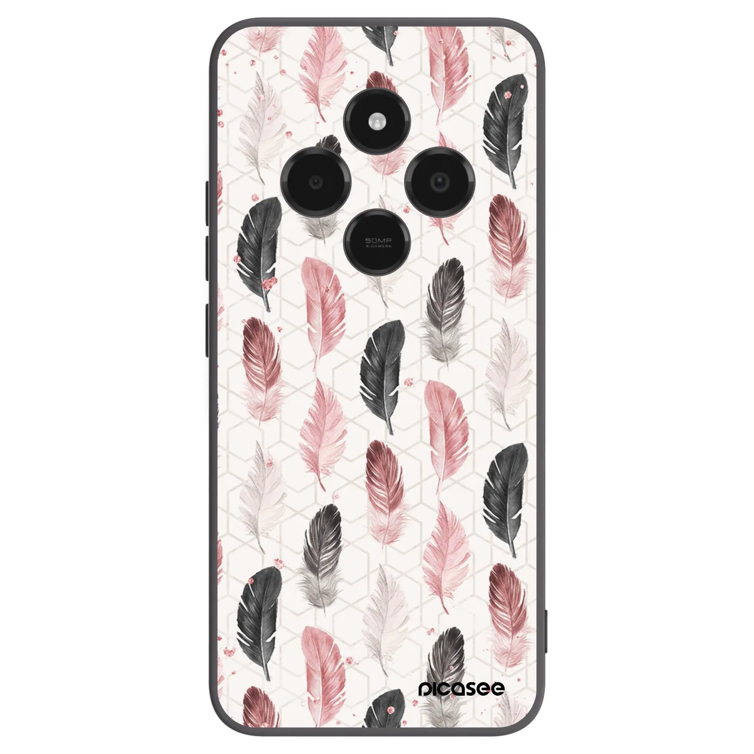 Picasee fekete szilikon tok az alábbi mobiltelefonokra Xiaomi Poco C75 - Feather 2