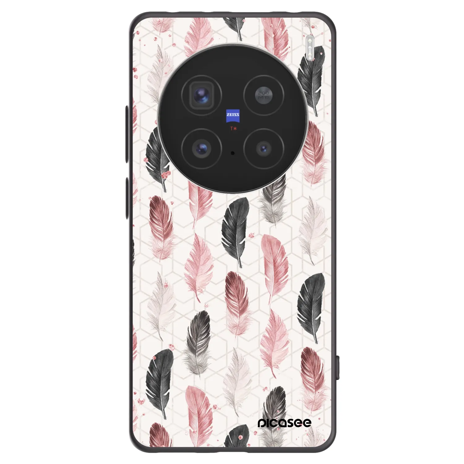 Picasee fekete szilikon tok az alábbi mobiltelefonokra Vivo X200 Pro - Feather 2