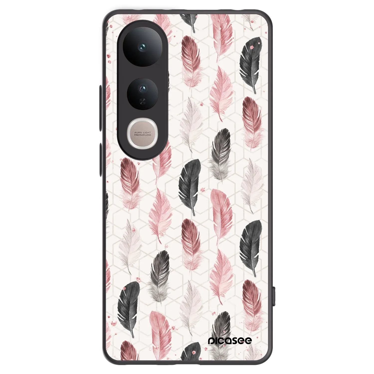 Picasee fekete szilikon tok az alábbi mobiltelefonokra Vivo V50 Lite 5G - Feather 2