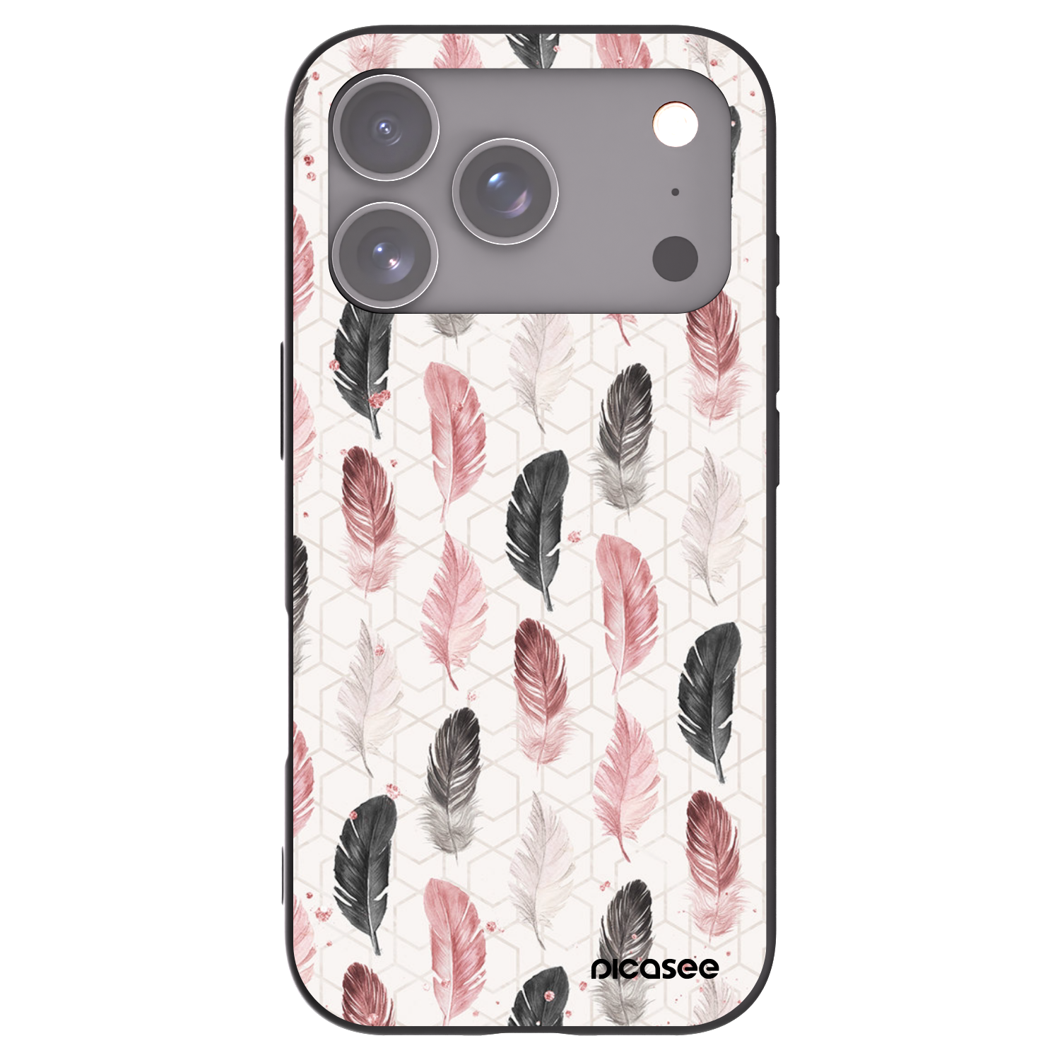 Picasee fekete szilikon tok az alábbi mobiltelefonokra Apple iPhone 17 Pro - Feather 2
