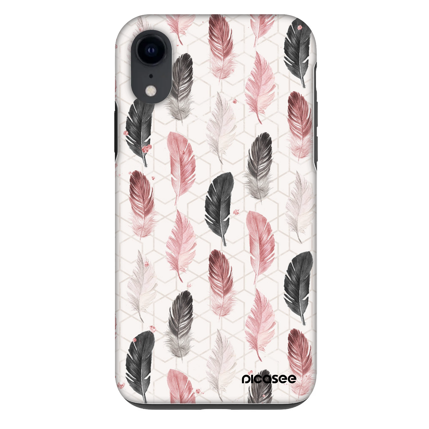 Picasee Fashion Case Apple iPhone XR - Feather 2