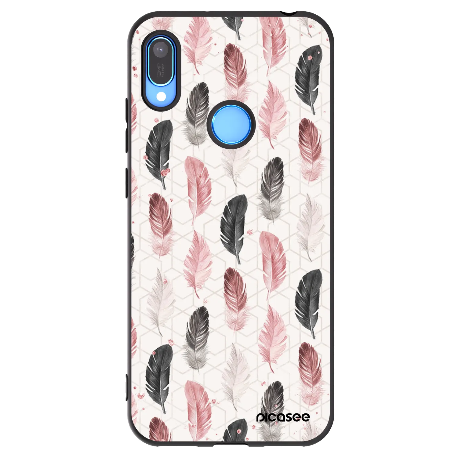 Picasee fekete szilikon tok az alábbi mobiltelefonokra Huawei Y6 2019 - Feather 2