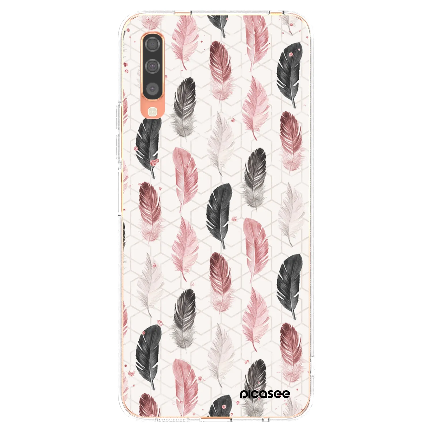 Picasee átlátszó szilikon tok az alábbi mobiltelefonokra Samsung Galaxy A70 A705F - Feather 2