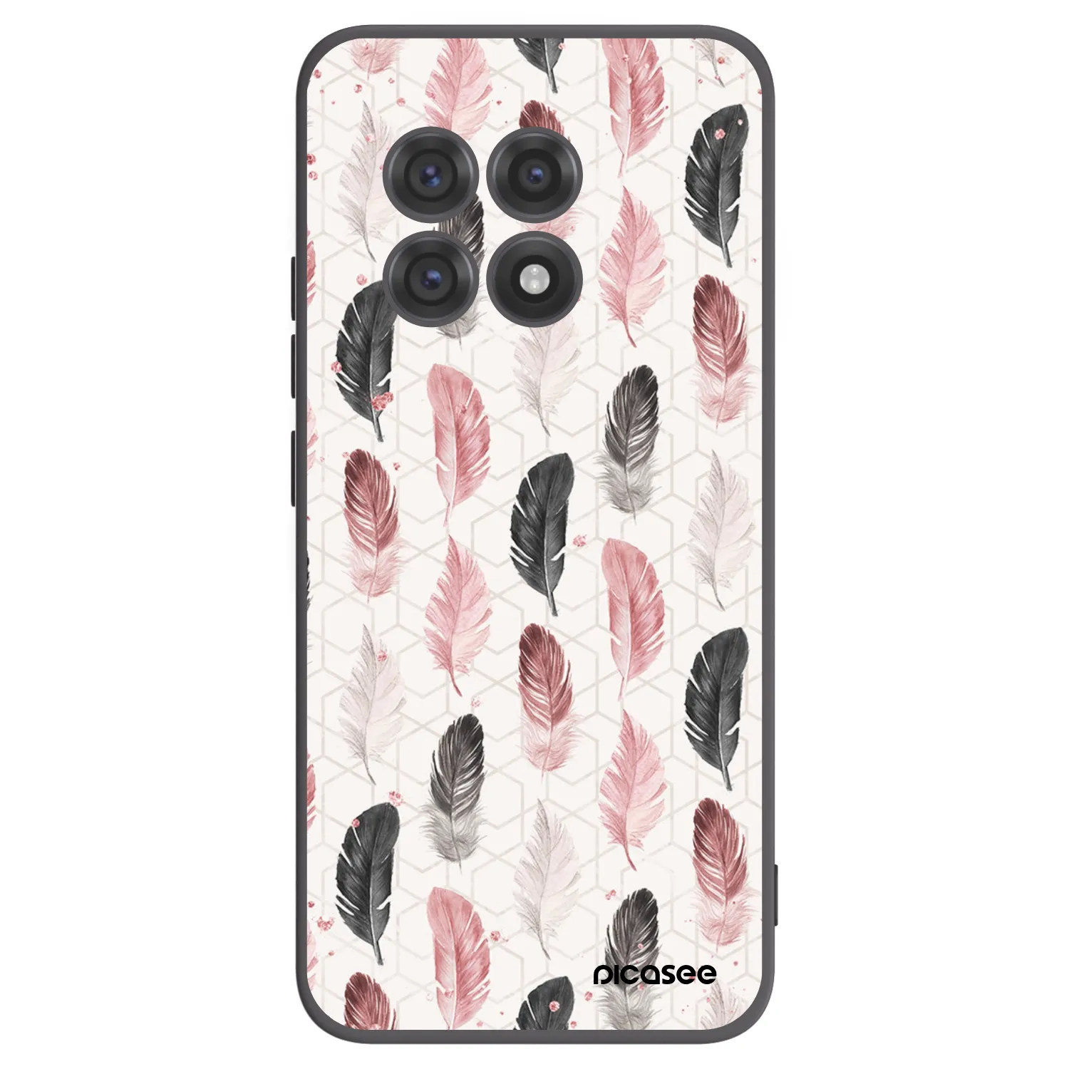 Picasee fekete szilikon tok az alábbi mobiltelefonokra OnePlus 13R 5G - Feather 2