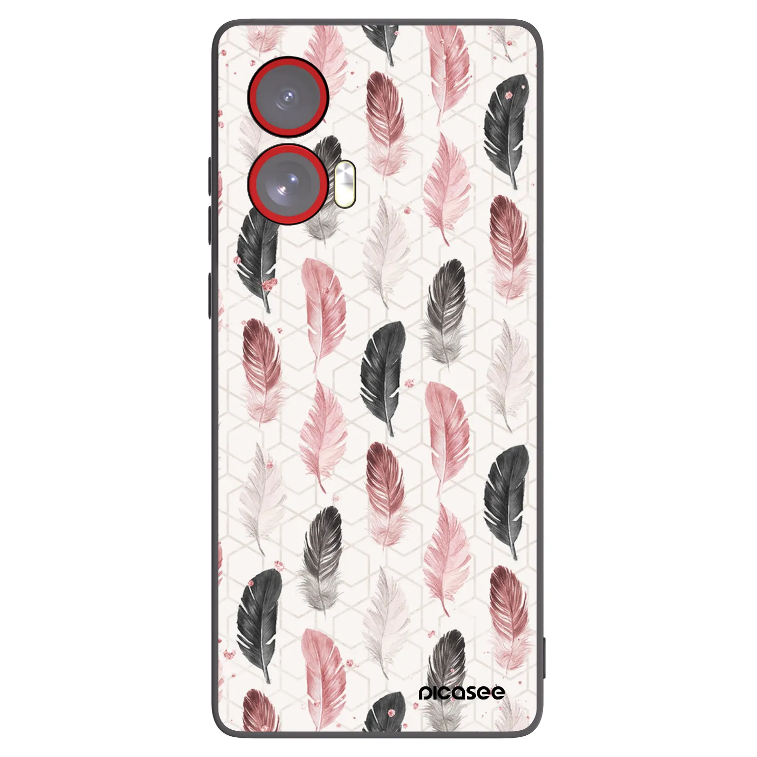 Picasee fekete szilikon tok az alábbi mobiltelefonokra Motorola Edge 50 Fusion - Feather 2