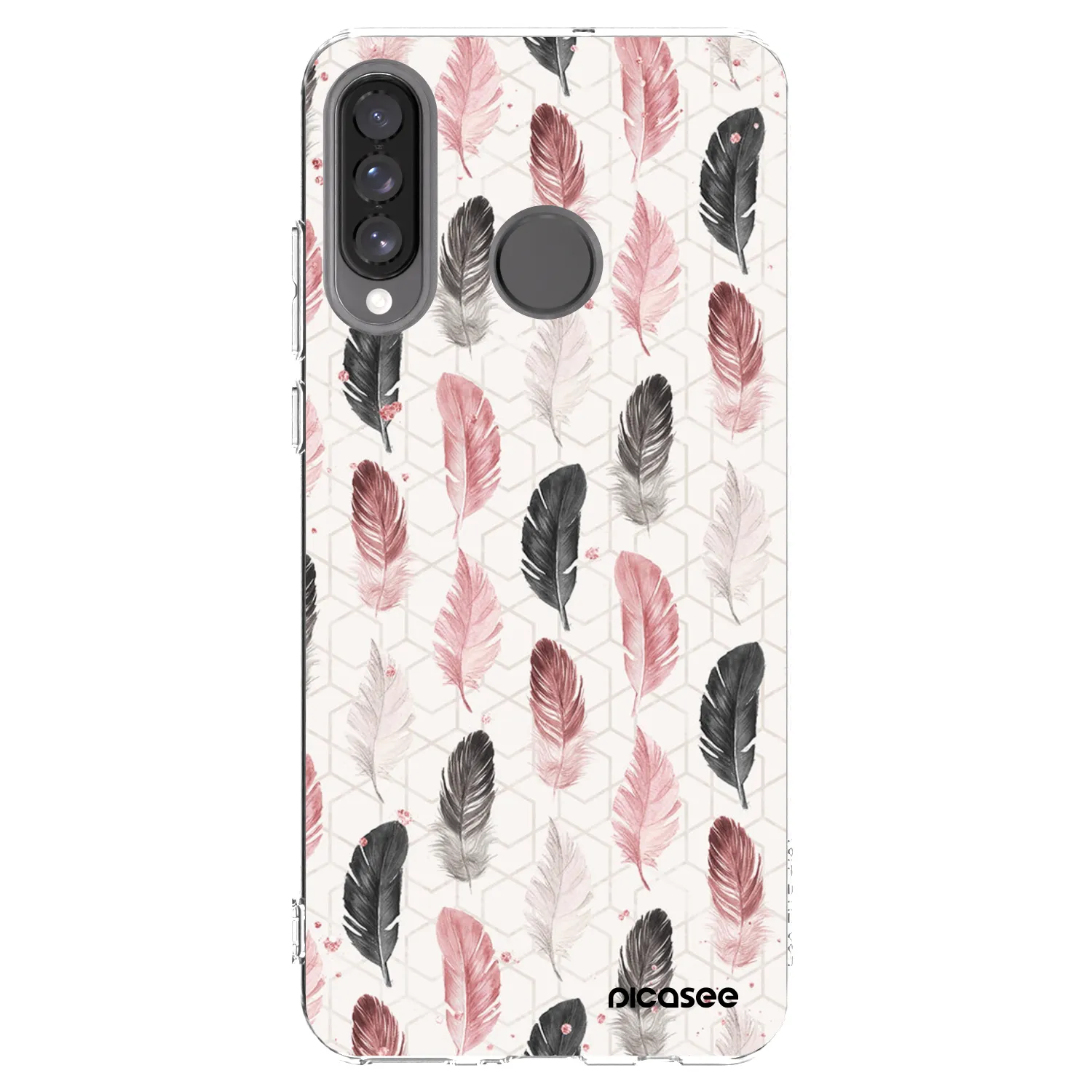 Picasee átlátszó szilikon tok az alábbi mobiltelefonokra Huawei P30 Lite - Feather 2