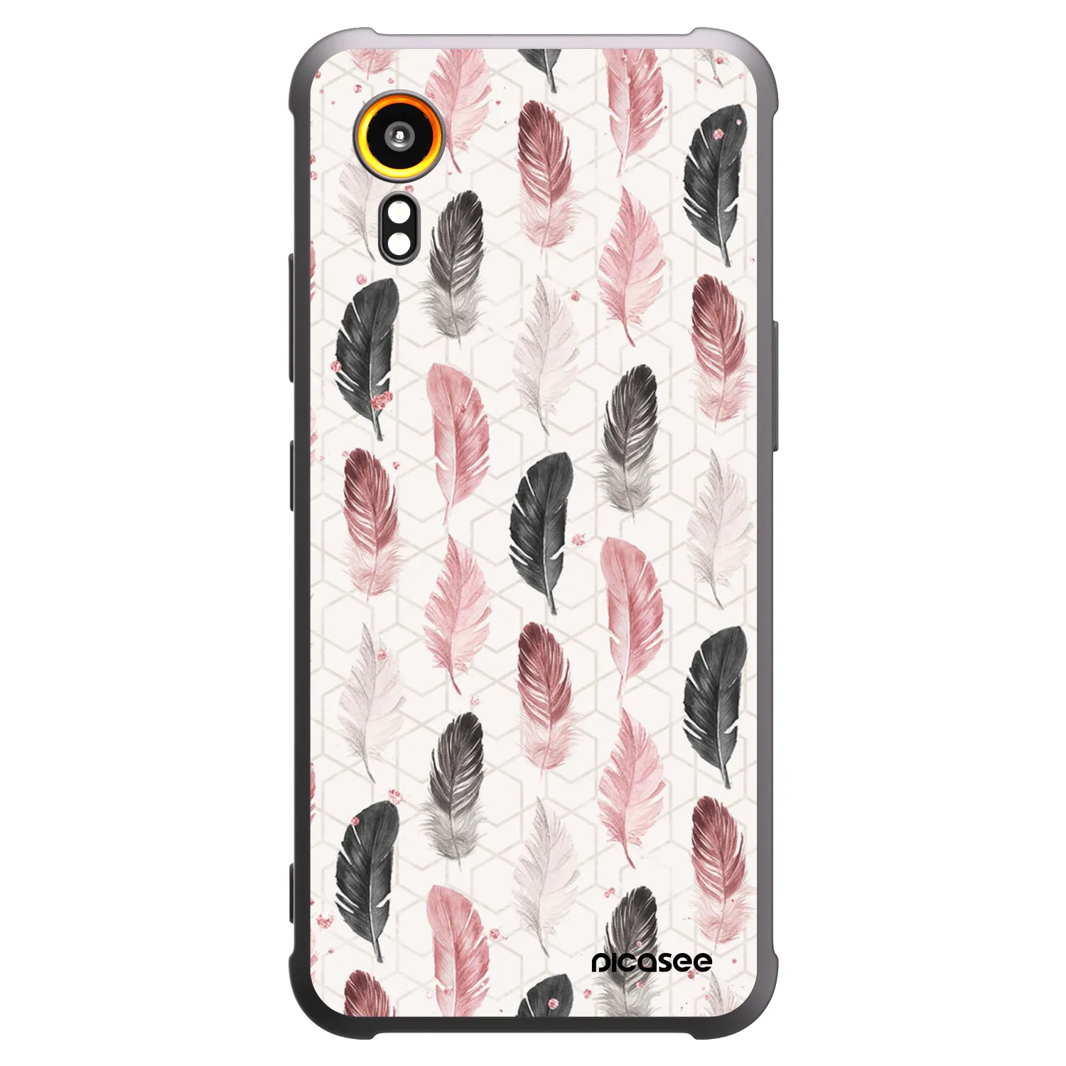 Picasee fekete szilikon tok az alábbi mobiltelefonokra Samsung Galaxy Xcover 7 - Feather 2