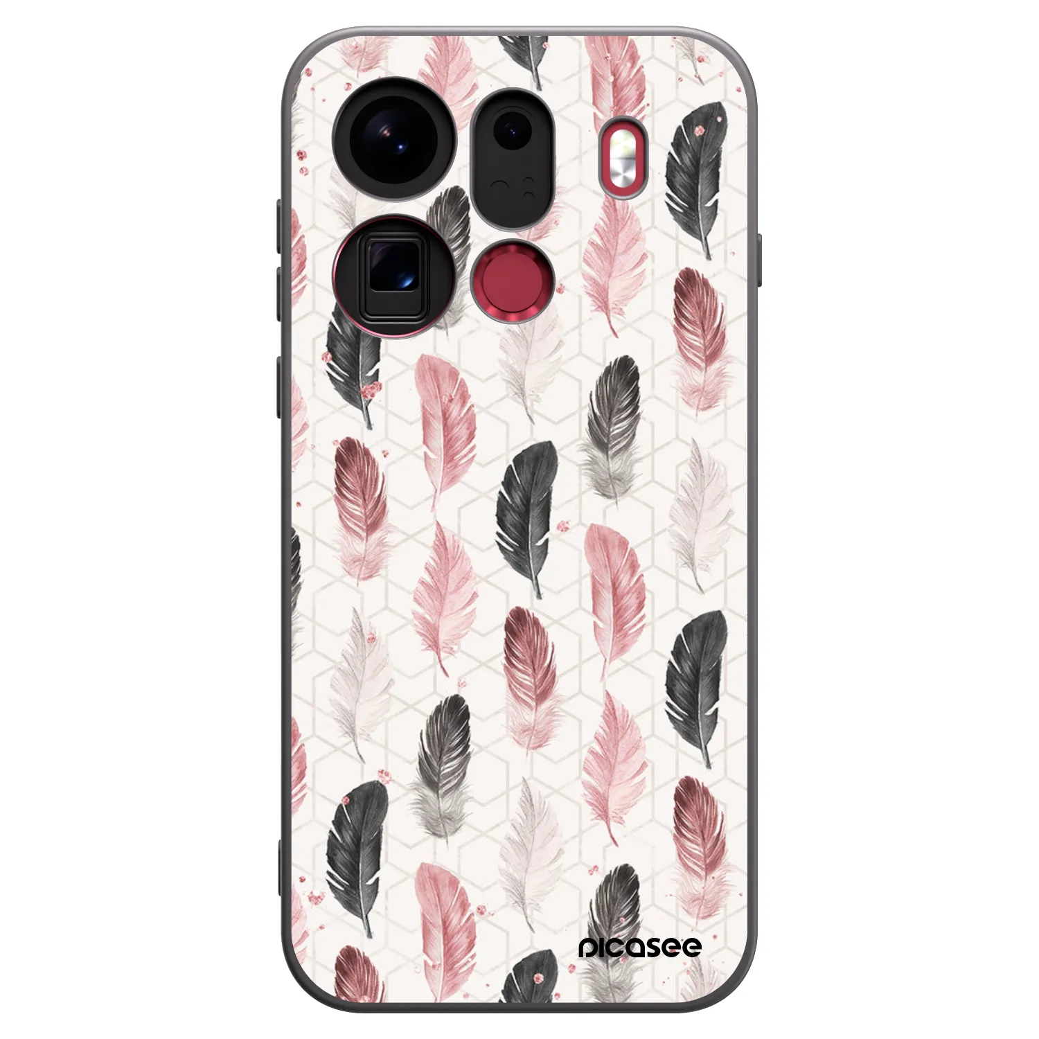 Picasee fekete szilikon tok az alábbi mobiltelefonokra OPPO Find X9 Pro - Feather 2
