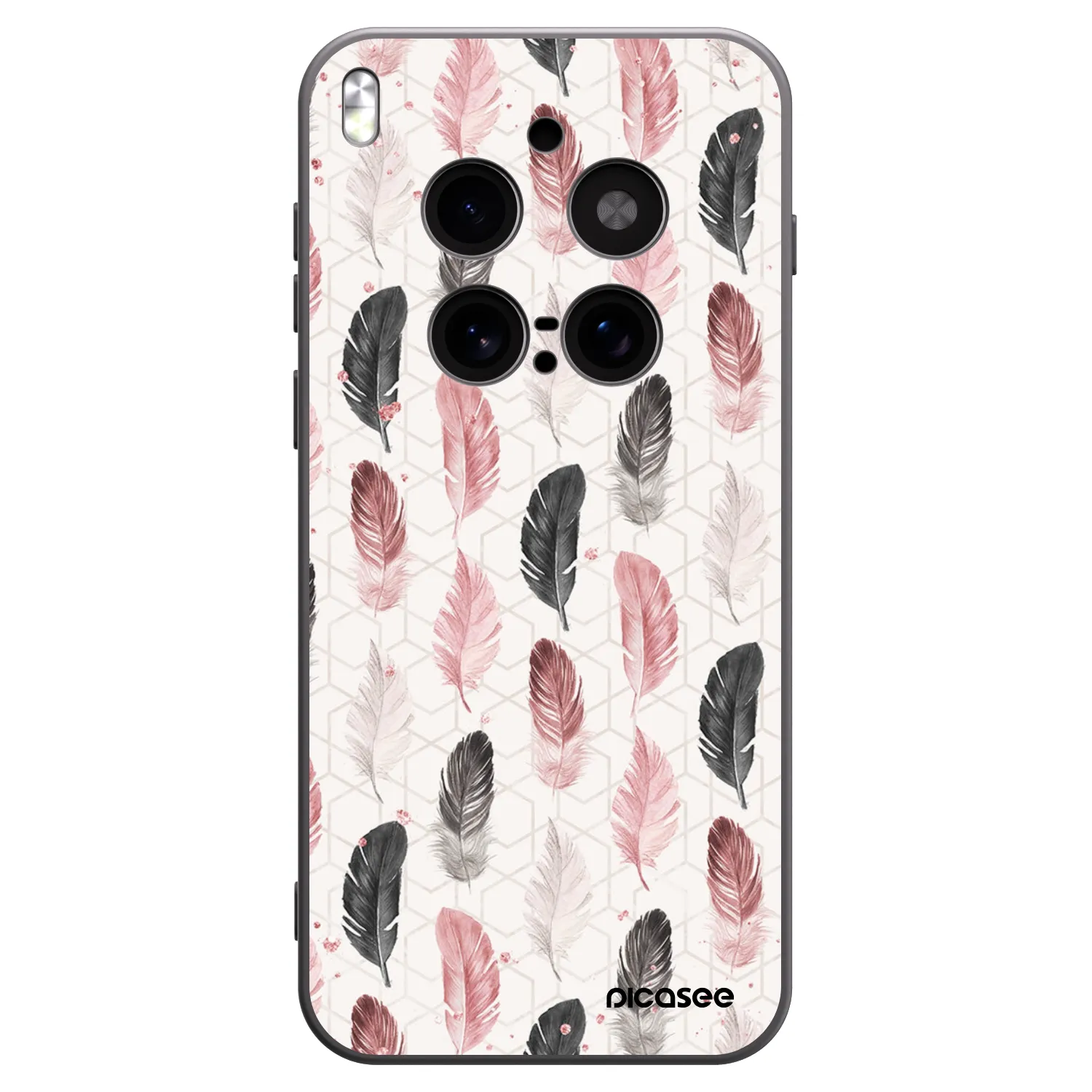 Picasee fekete szilikon tok az alábbi mobiltelefonokra Vivo X300 Pro - Feather 2