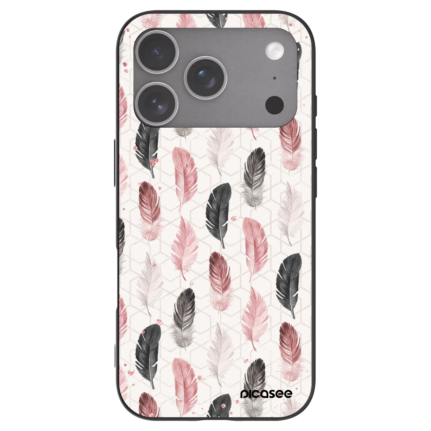 Picasee fekete szilikon tok az alábbi mobiltelefonokra Apple iPhone 18 Pro - Feather 2