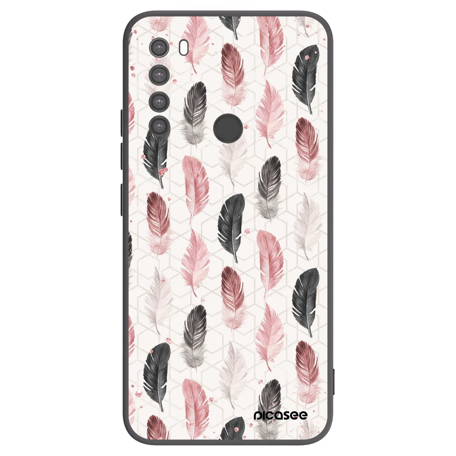 Picasee fekete szilikon tok az alábbi mobiltelefonokra Xiaomi Redmi Note 8 - Feather 2