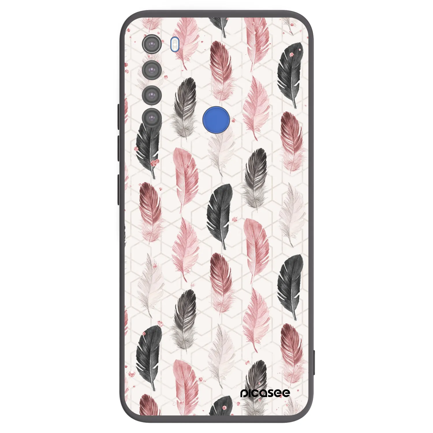 Picasee fekete szilikon tok az alábbi mobiltelefonokra Xiaomi Redmi Note 8T - Feather 2