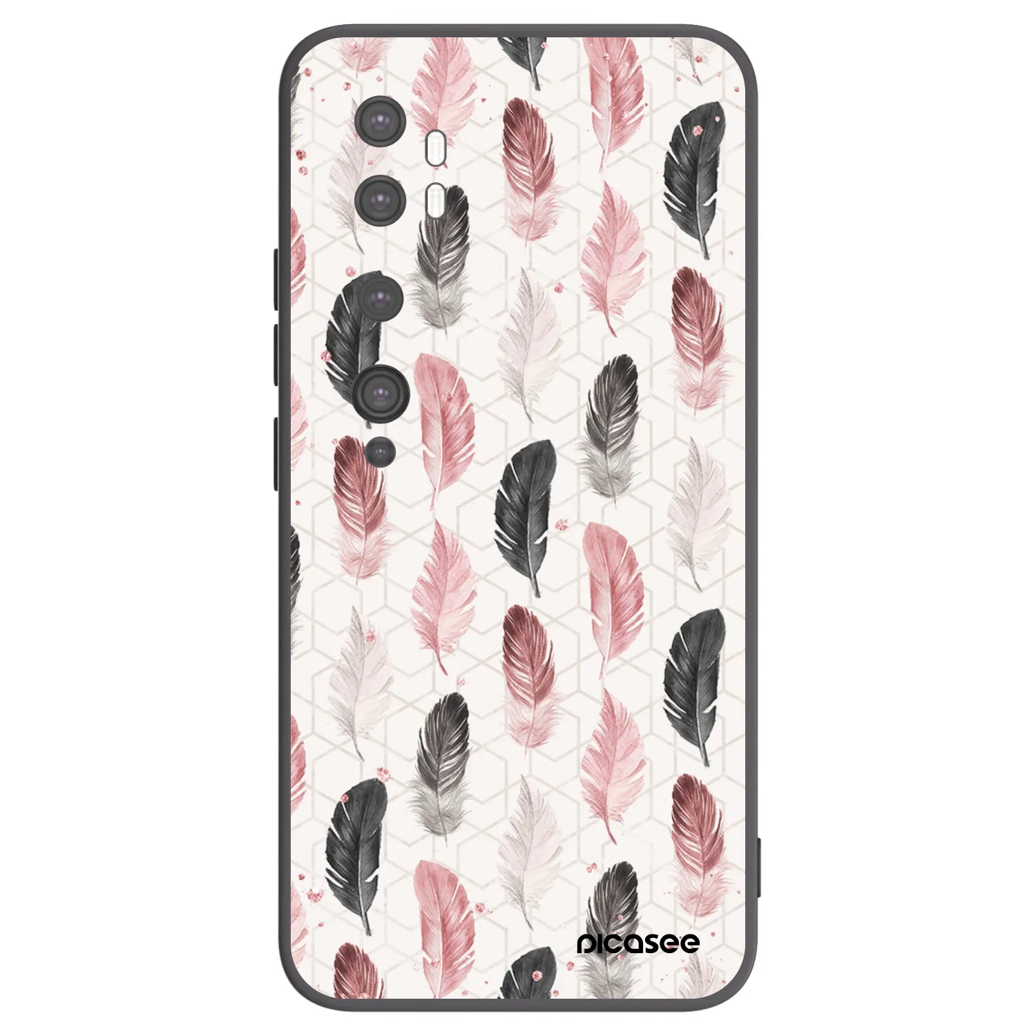 Picasee fekete szilikon tok az alábbi mobiltelefonokra Xiaomi Mi Note 10 (Pro) - Feather 2