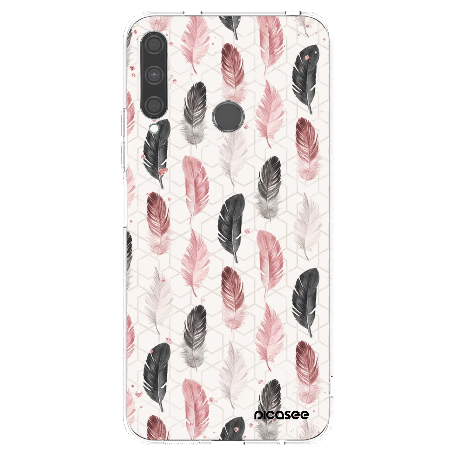 Picasee átlátszó szilikon tok az alábbi mobiltelefonokra Huawei P40 Lite E - Feather 2