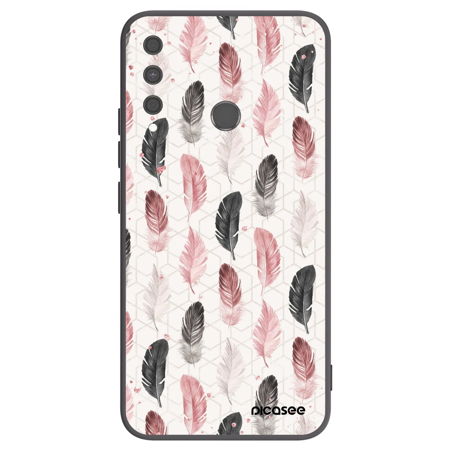 Picasee fekete szilikon tok az alábbi mobiltelefonokra Huawei P40 Lite E - Feather 2