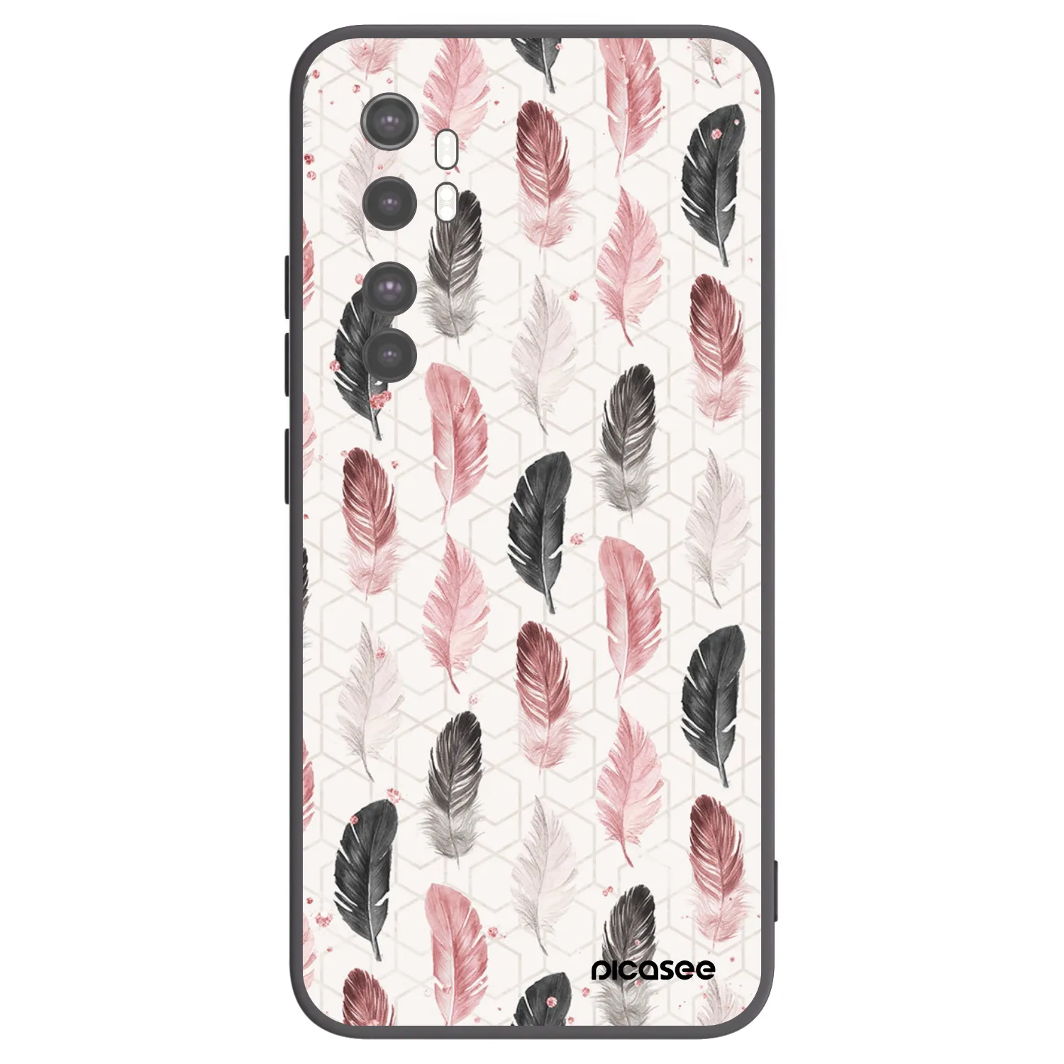 Picasee fekete szilikon tok az alábbi mobiltelefonokra Xiaomi Mi Note 10 Lite - Feather 2