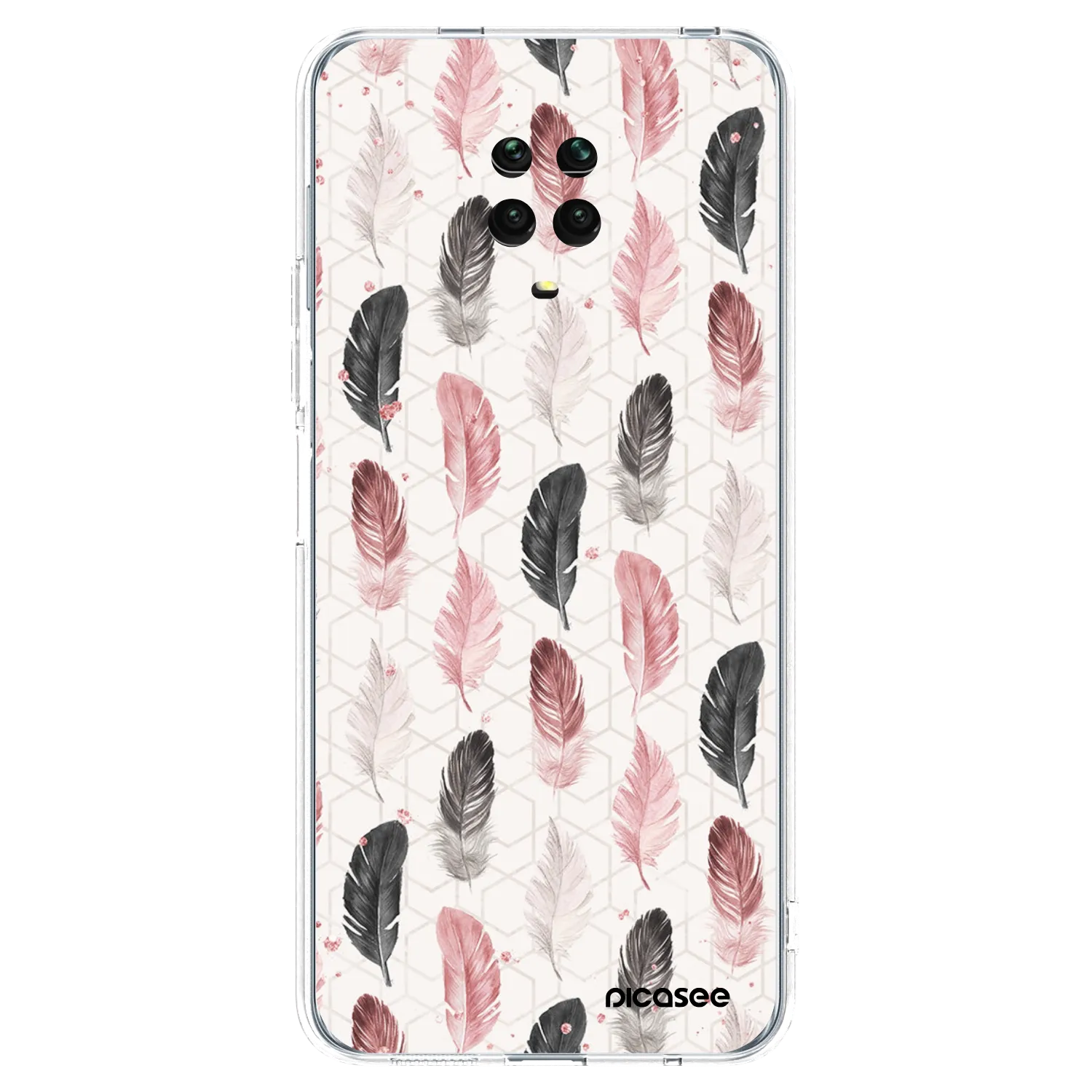 Picasee átlátszó szilikon tok az alábbi mobiltelefonokra Xiaomi Redmi Note 9S - Feather 2