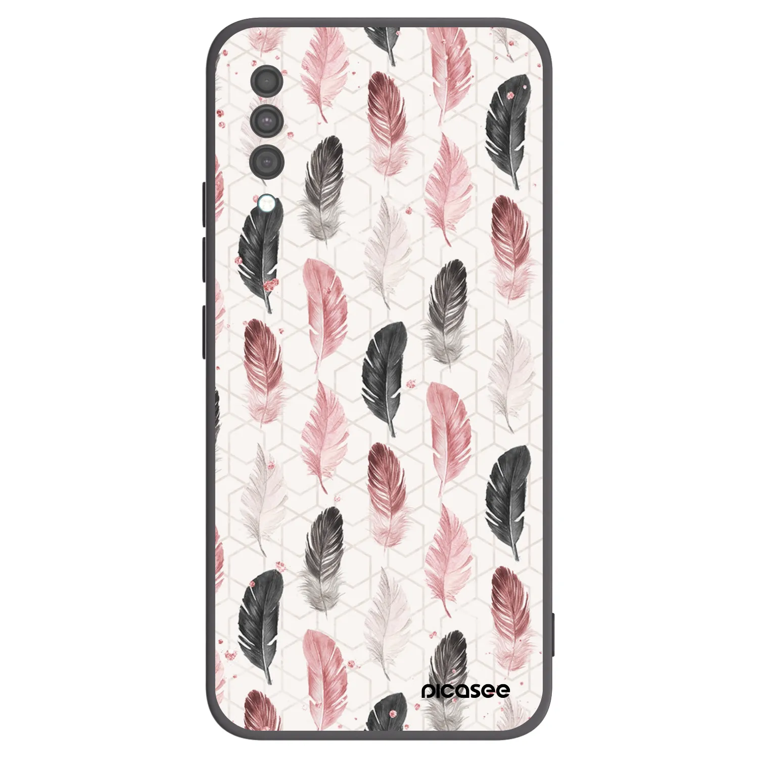 Picasee fekete szilikon tok az alábbi mobiltelefonokra Samsung Galaxy A30s A307F - Feather 2