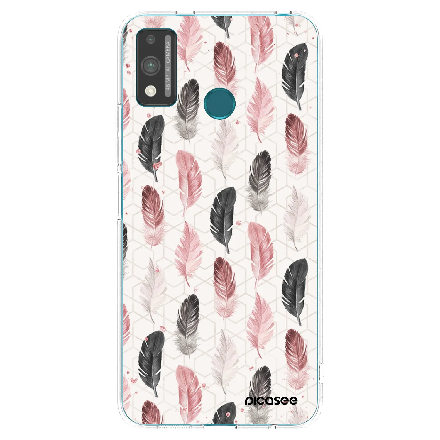 Picasee átlátszó szilikon tok az alábbi mobiltelefonokra Honor 9X Lite - Feather 2