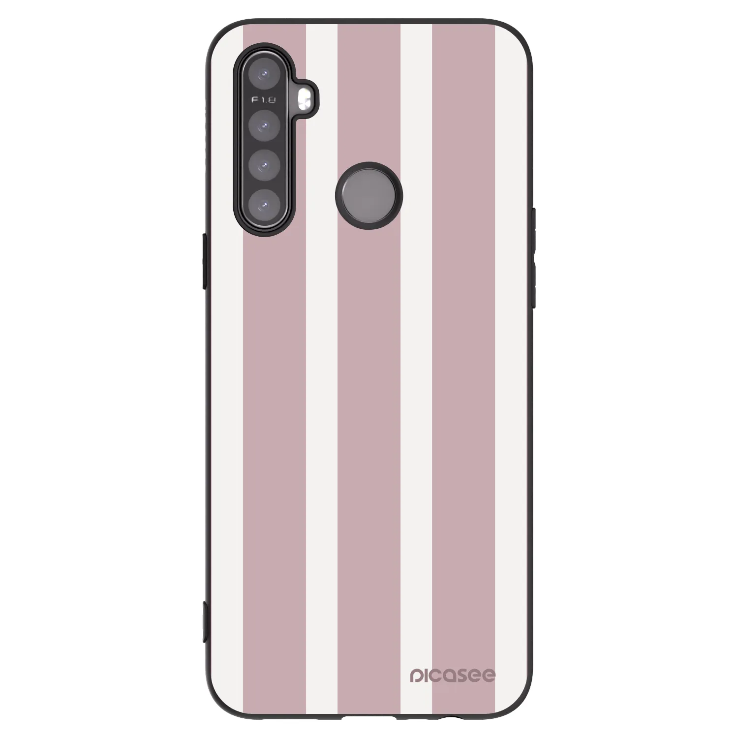 Picasee fekete szilikon tok az alábbi mobiltelefonokra Realme 5 - Velvet sun