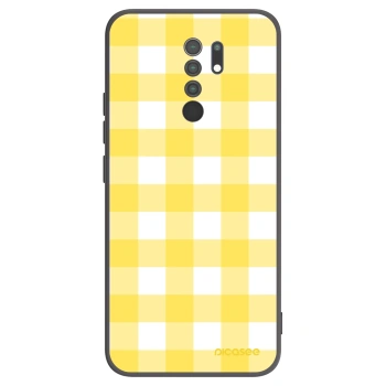 Picasee fekete szilikon tok az alábbi mobiltelefonokra Xiaomi Redmi 9 - Gride lemon