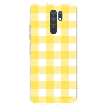 Picasee átlátszó szilikon tok az alábbi mobiltelefonokra Xiaomi Redmi 9 - Gride lemon