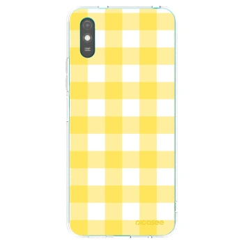 Picasee átlátszó szilikon tok az alábbi mobiltelefonokra Xiaomi Redmi 9A - Gride lemon