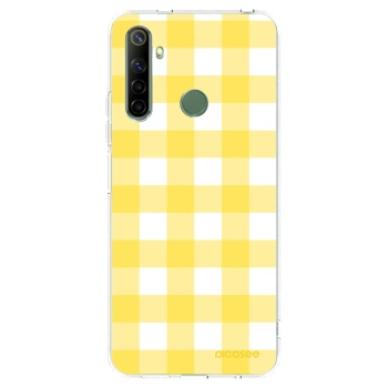 Picasee átlátszó szilikon tok az alábbi mobiltelefonokra Realme 6i - Gride lemon