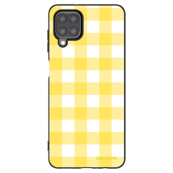 Picasee fekete szilikon tok az alábbi mobiltelefonokra Samsung Galaxy A12 A125F - Gride lemon