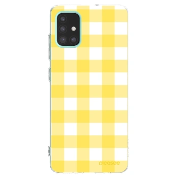 Picasee átlátszó szilikon tok az alábbi mobiltelefonokra Samsung Galaxy M31s - Gride lemon