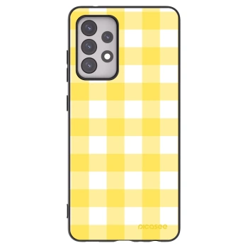 Picasee fekete szilikon tok az alábbi mobiltelefonokra Samsung Galaxy A52 5G A525F - Gride lemon