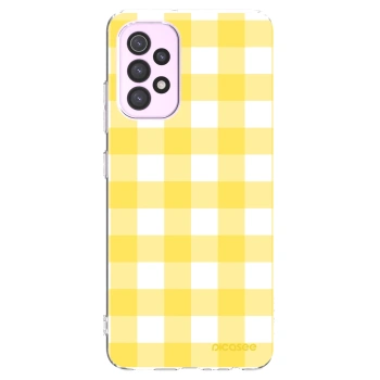 Picasee átlátszó szilikon tok az alábbi mobiltelefonokra Samsung Galaxy A32 5G A326B - Gride lemon