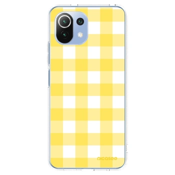 Picasee átlátszó szilikon tok az alábbi mobiltelefonokra Xiaomi Mi 11 Lite - Gride lemon