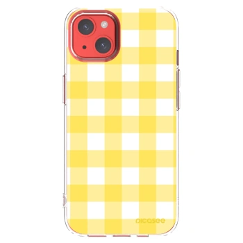 Picasee átlátszó szilikon tok az alábbi mobiltelefonokra Apple iPhone 13 - Gride lemon