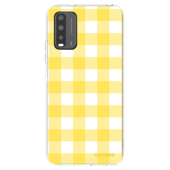 Picasee átlátszó szilikon tok az alábbi mobiltelefonokra Xiaomi Redmi 9T - Gride lemon
