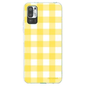 Picasee átlátszó szilikon tok az alábbi mobiltelefonokra Xiaomi Redmi Note 10 5G - Gride lemon