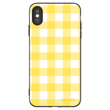 Picasee fekete szilikon tok az alábbi mobiltelefonokra Apple iPhone XS Max - Gride lemon