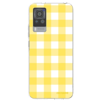 Picasee átlátszó szilikon tok az alábbi mobiltelefonokra Vivo X60 Pro 5G - Gride lemon