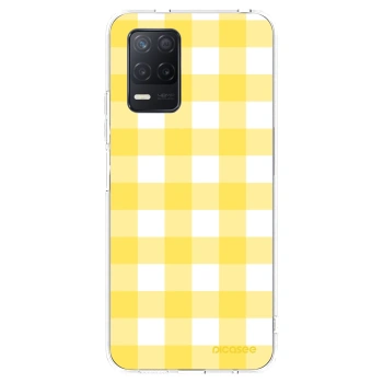 Picasee átlátszó szilikon tok az alábbi mobiltelefonokra Realme 8 5G - Gride lemon