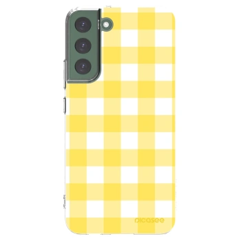 Picasee átlátszó szilikon tok az alábbi mobiltelefonokra Samsung Galaxy S22+ 5G - Gride lemon